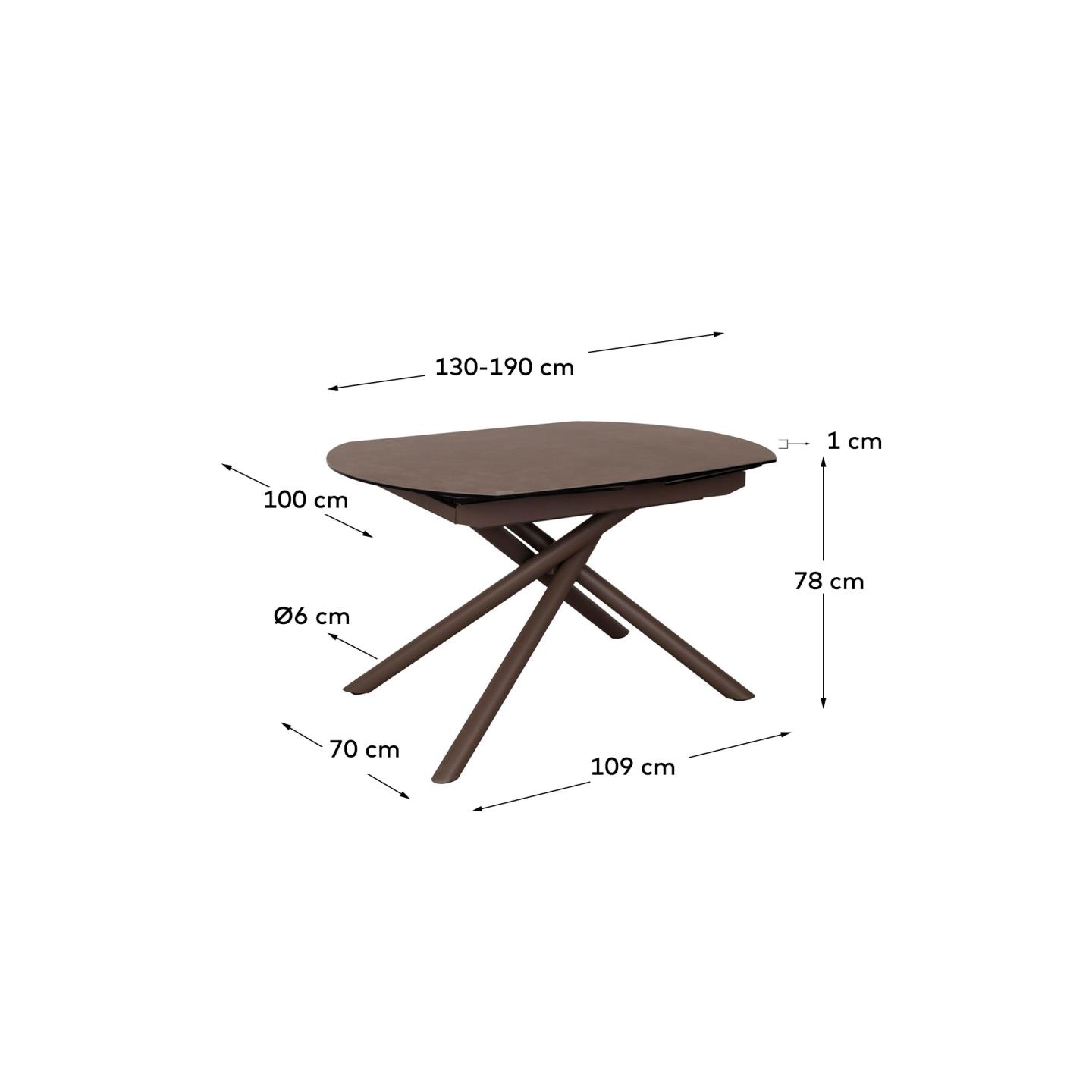 KAVE HOME Esstisch YODALIA KAVE HOME Ausziehtisch YODALIA