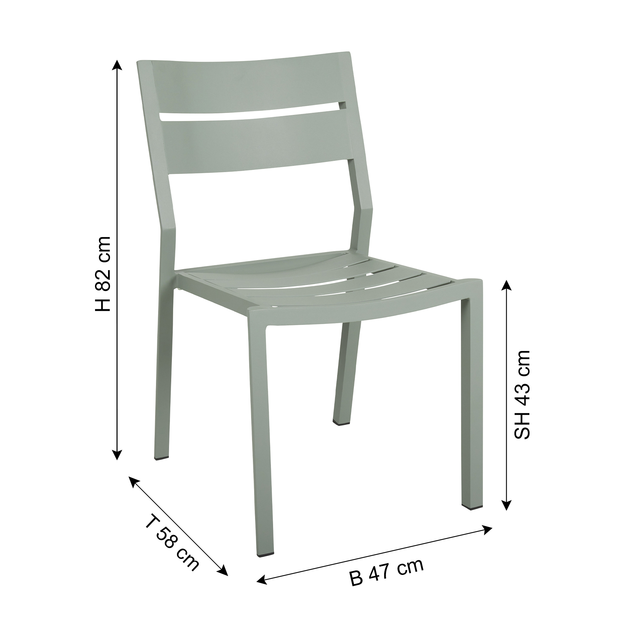 BRAFAB Chaise de jardin DELIA