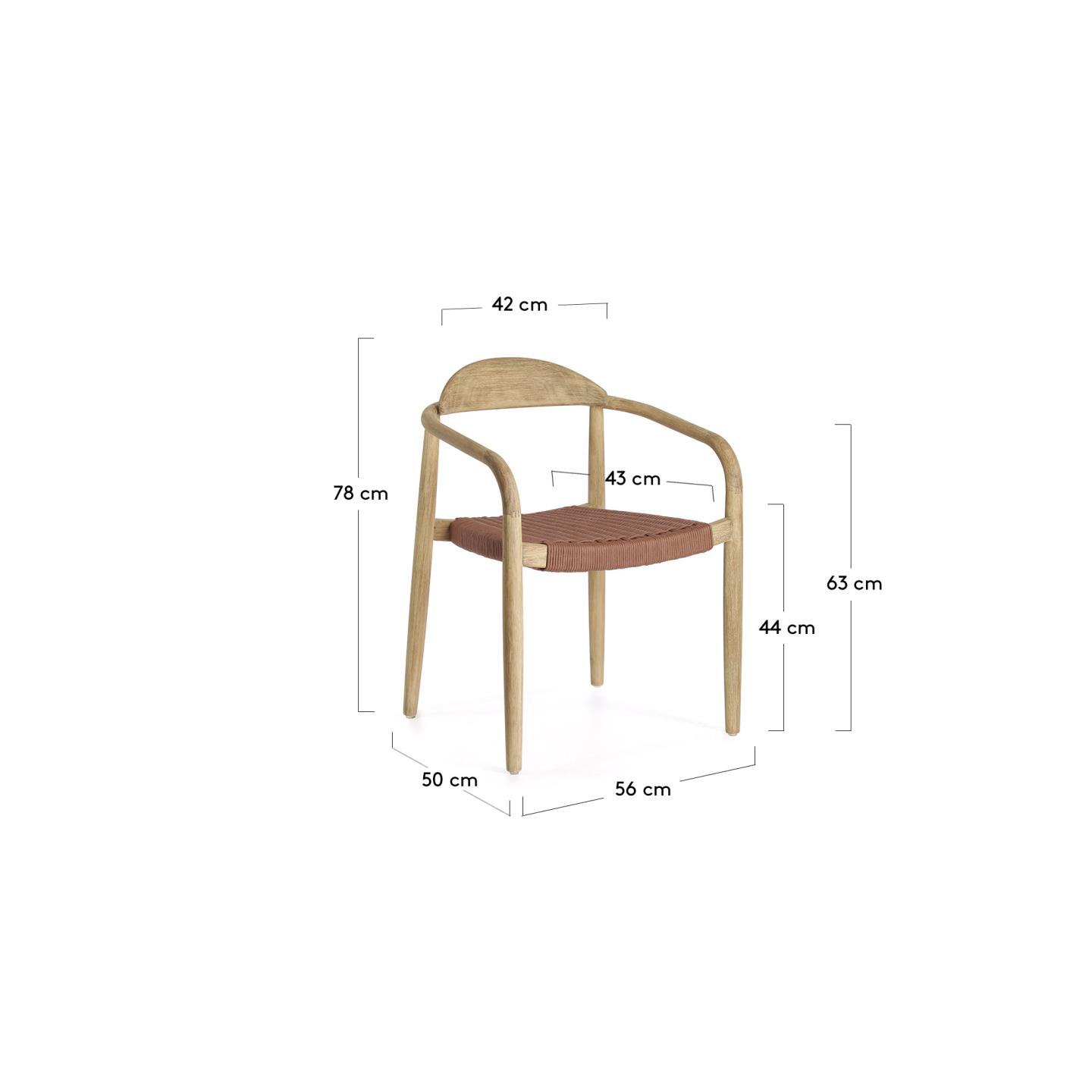 KAVE HOME Chaise de jardin NINA