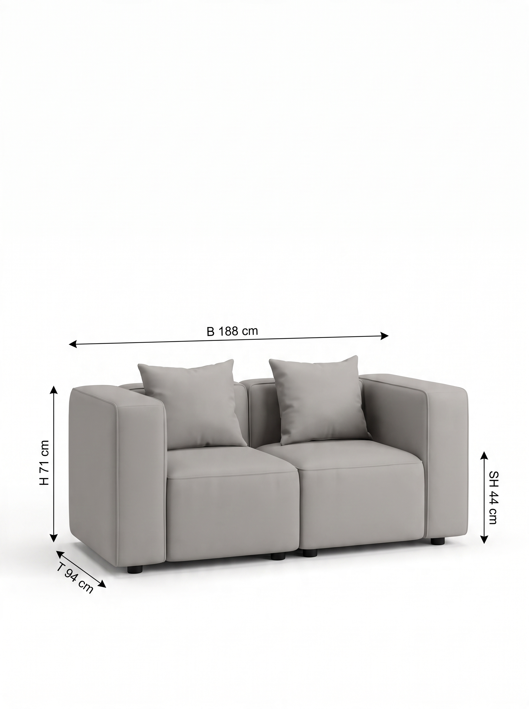 Faee canapé modulaire 2 places FLYNNA