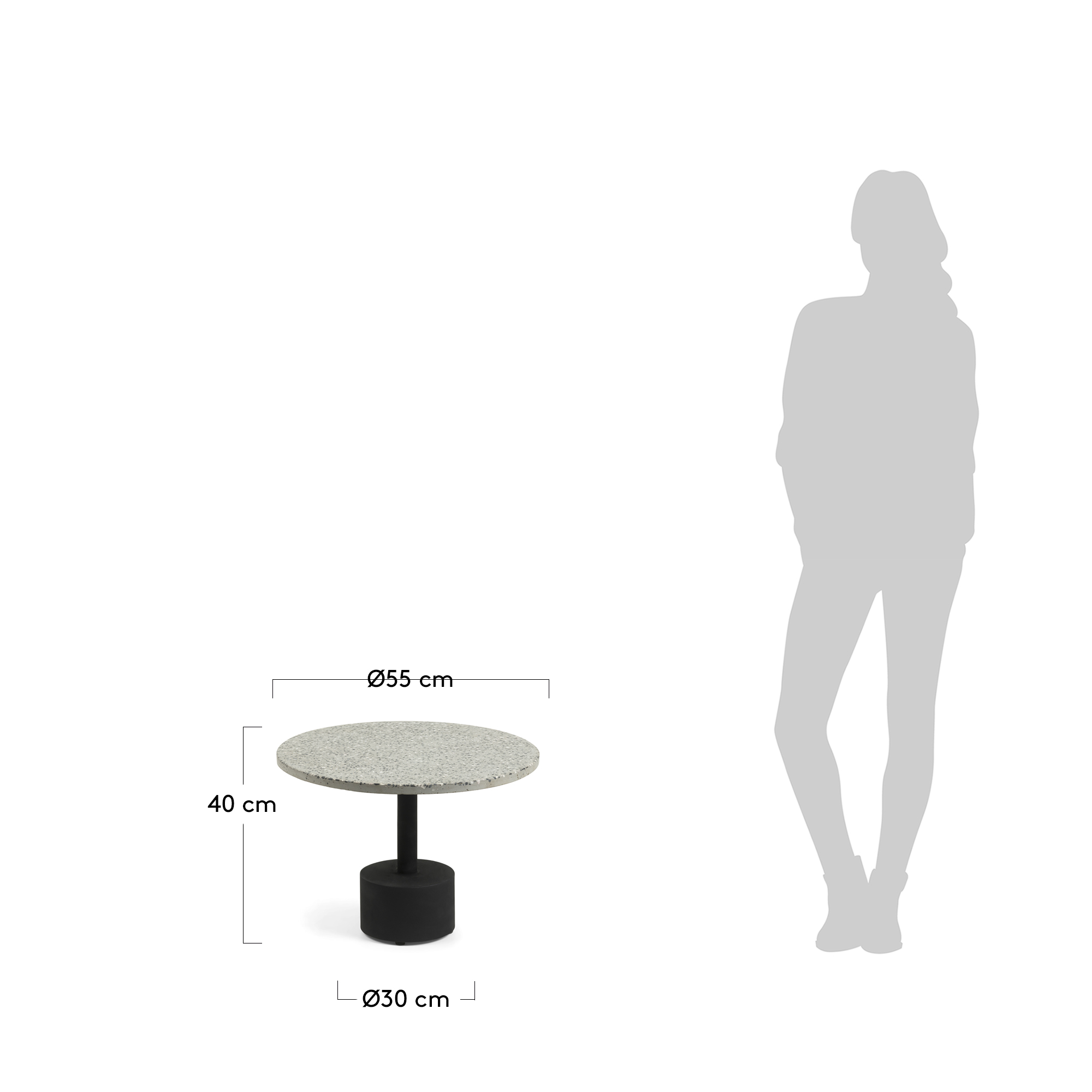 KAVE HOME Table d'appoint DELANO