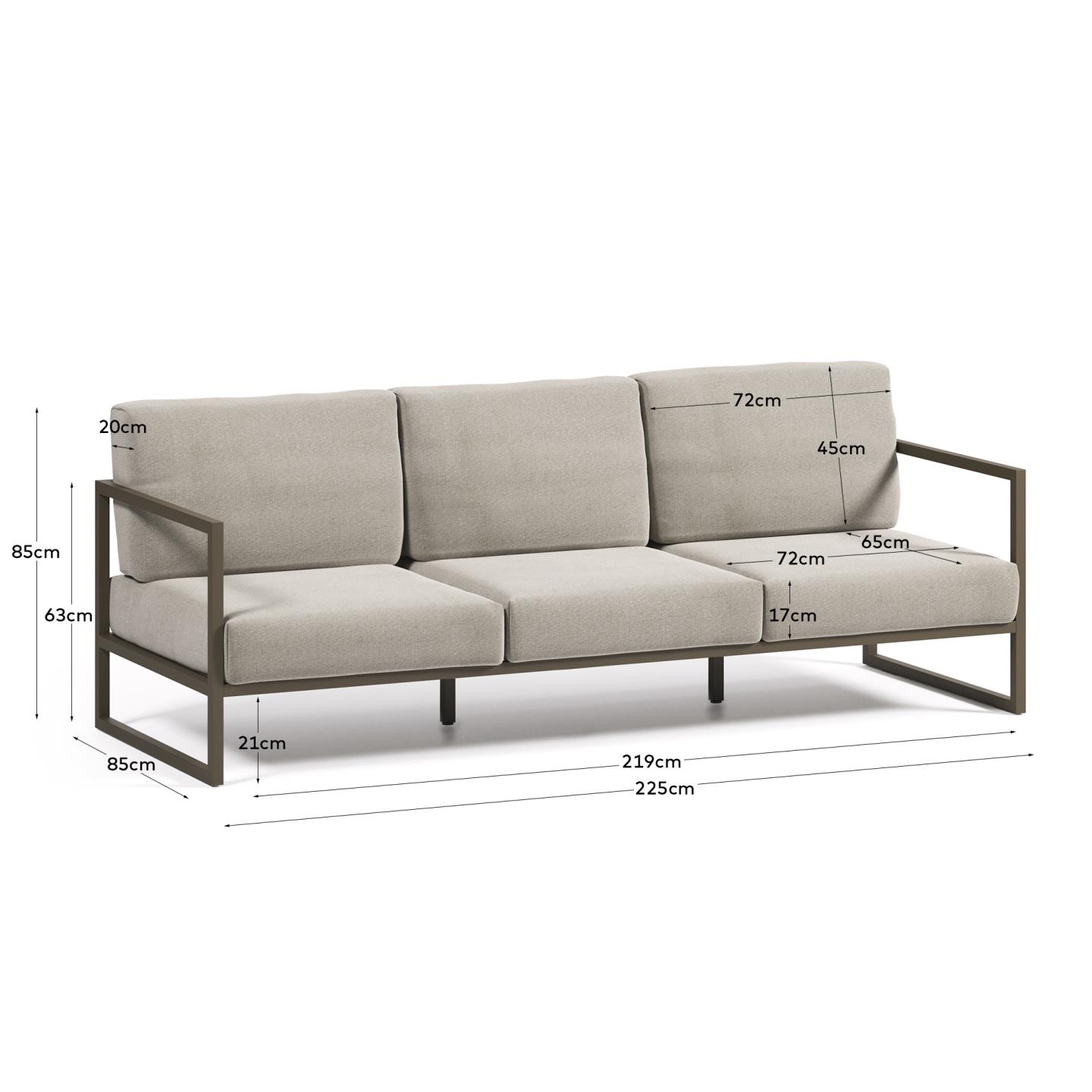 Canapé de jardin COMOVA de Kave Home