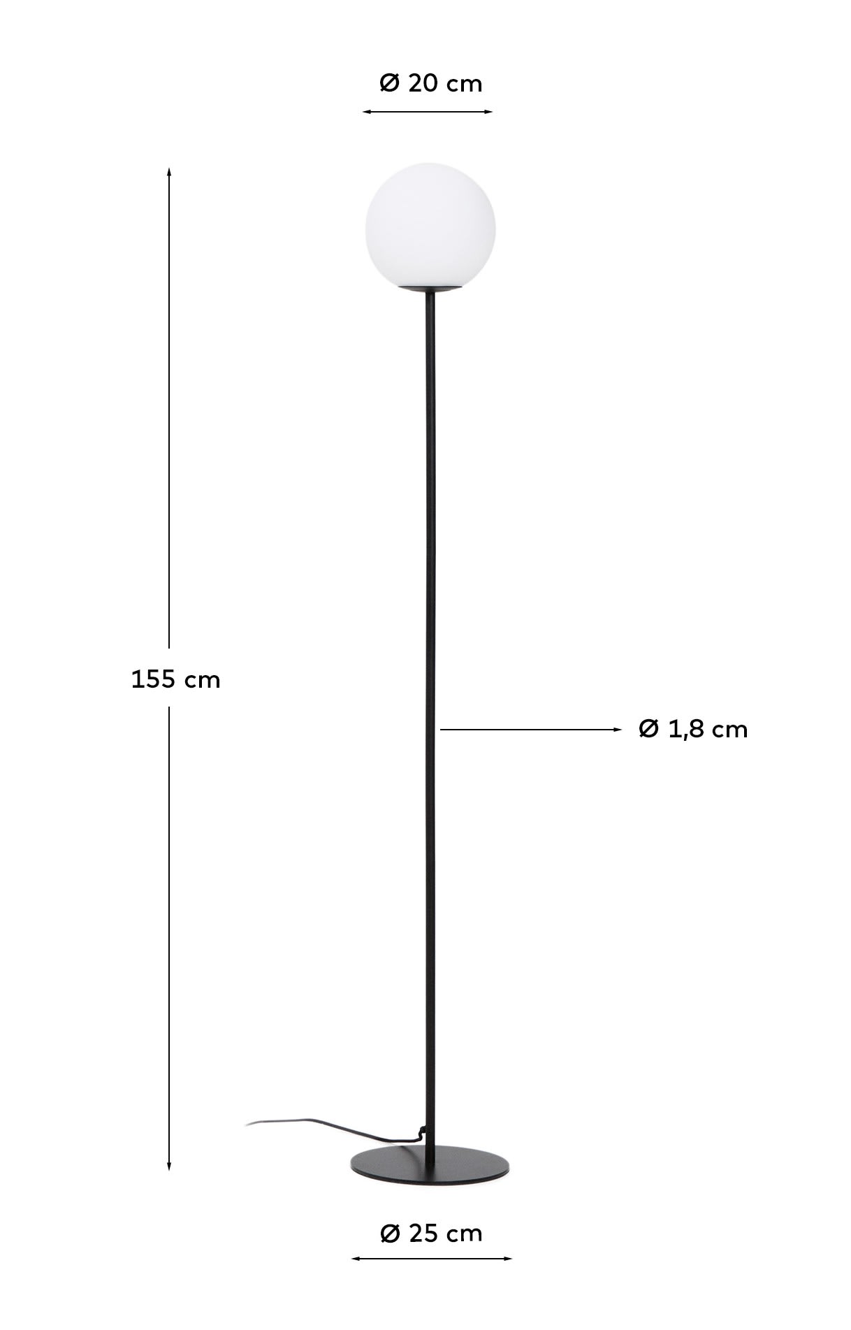 KAVE HOME Stehlampe BRISIA